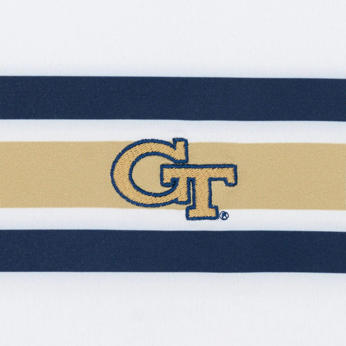 Georgia Tech Jersey Stripe Collegiate Q-Zip