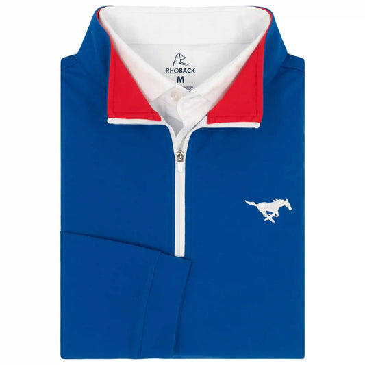 Solid Collegiate Q-Zip - SMU