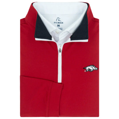 Solid Collegiate Q-Zip - Arkansas
