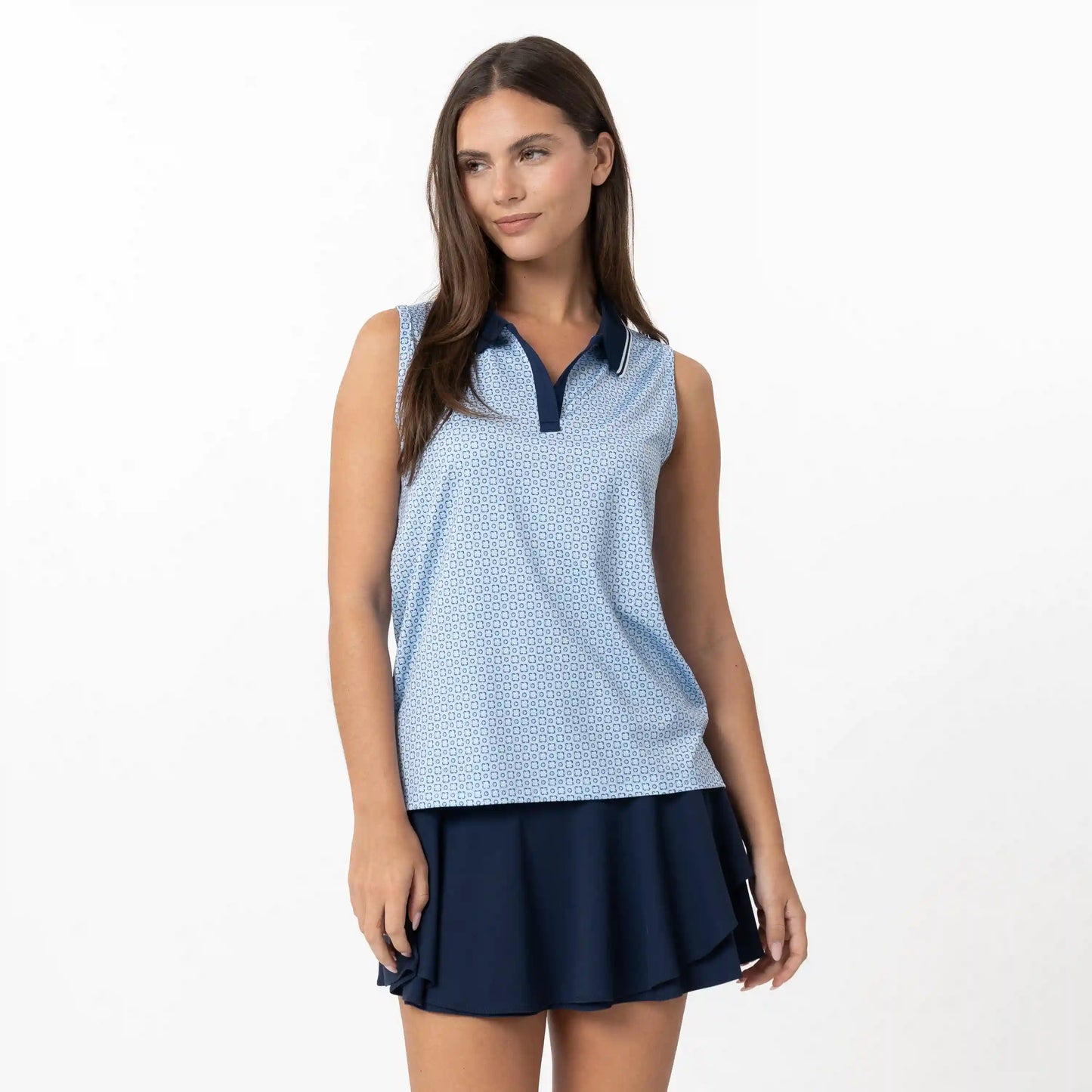 Brooke Sleeveless Performance Polo