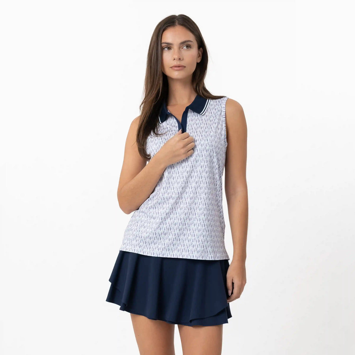 Brooke Sleeveless Performance Polo