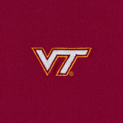Solid Collegiate Q-Zip - Virginia Tech