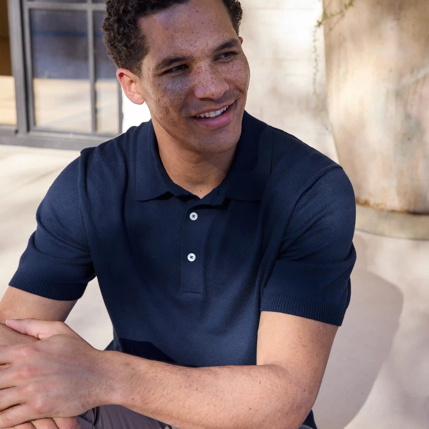 Harbor Stretch Sweater Polo