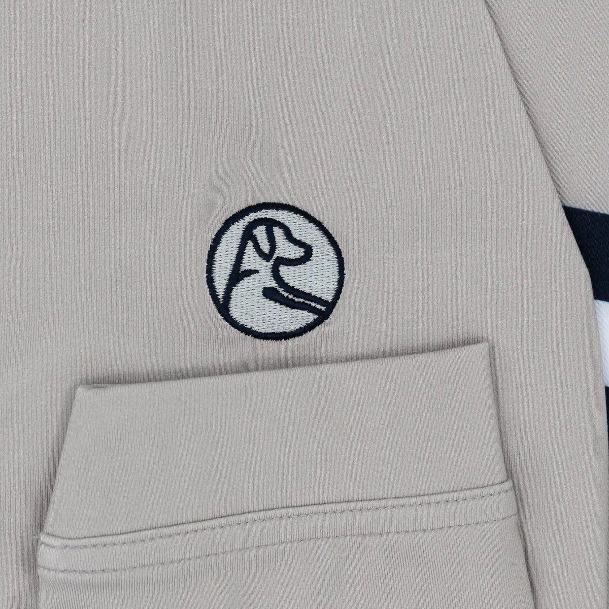 Georgetown Jersey Stripe Collegiate Q-Zip