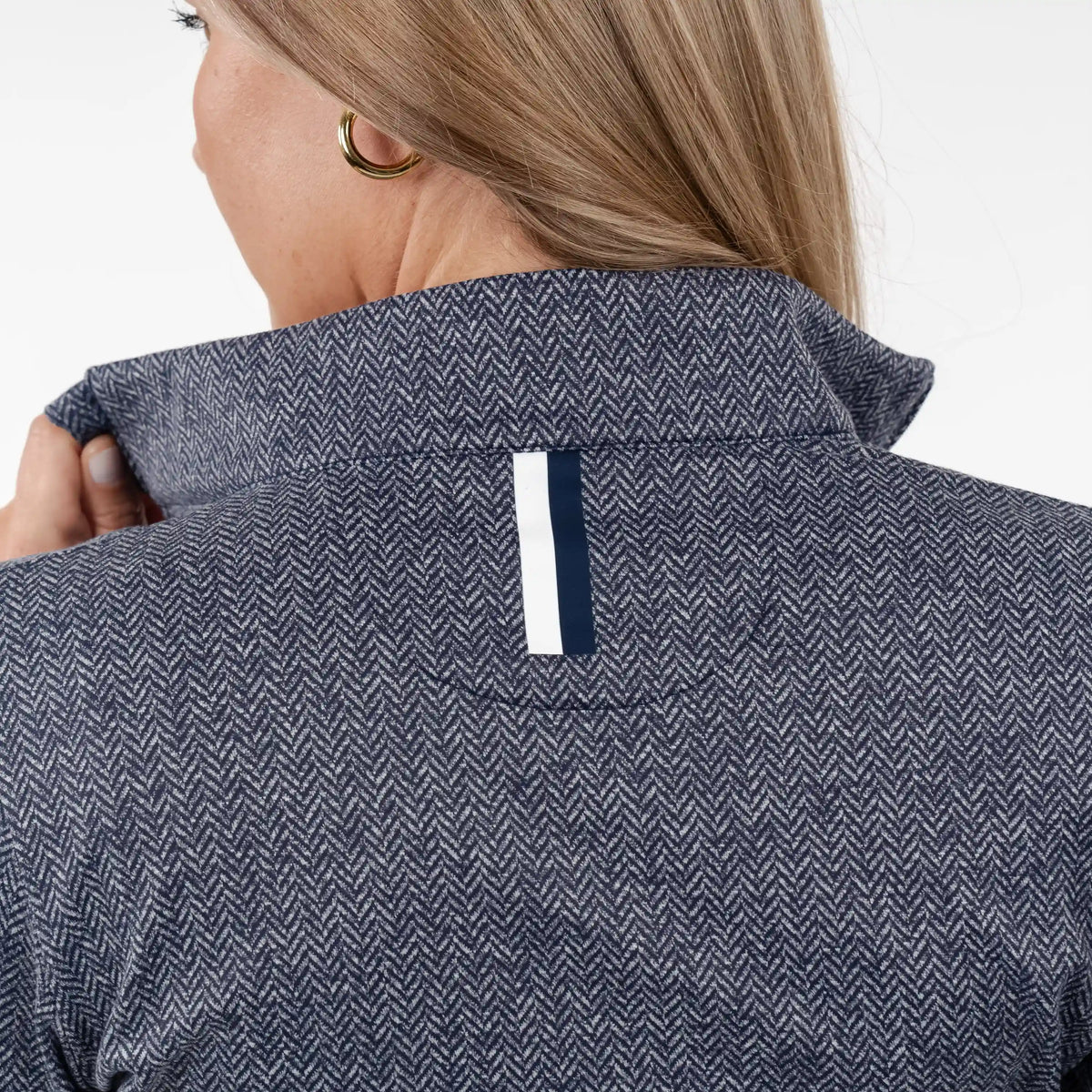 Herringbone Jacquard Performance Q-Zip