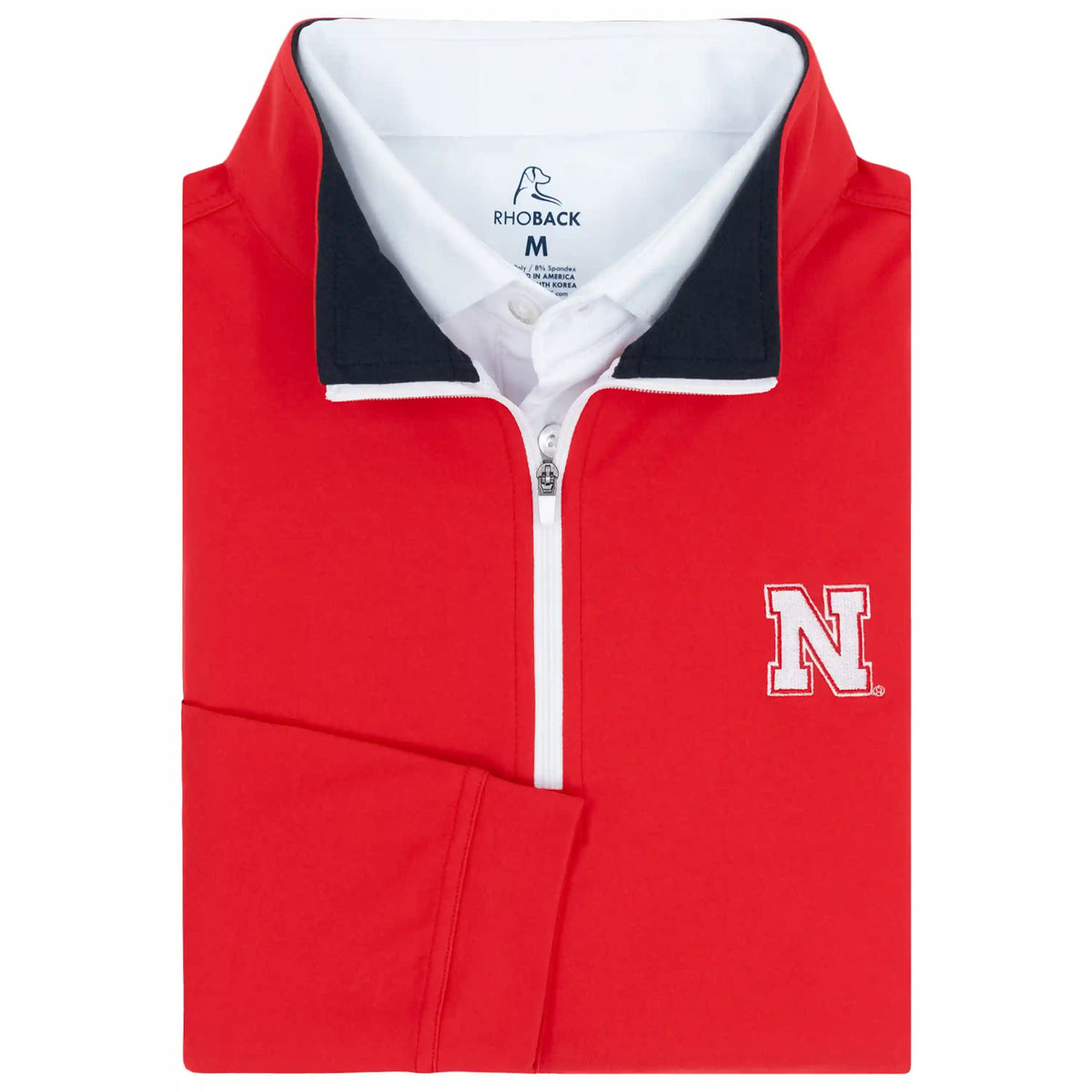 Solid Collegiate Q-Zip - Nebraska